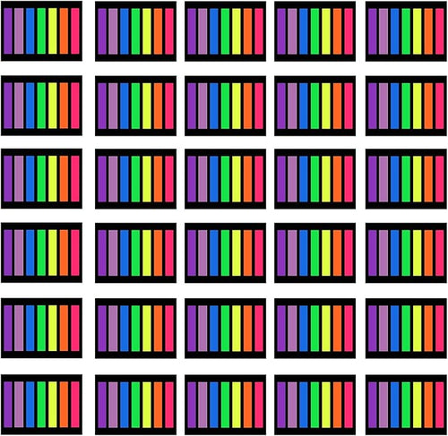 SIQUK 4200 Pieces Page Marker Tabs Colored Sticky Page Tabs Page Flags Fluorescent Tape Flags Index Tabs, 30 Sets 7 Colors
