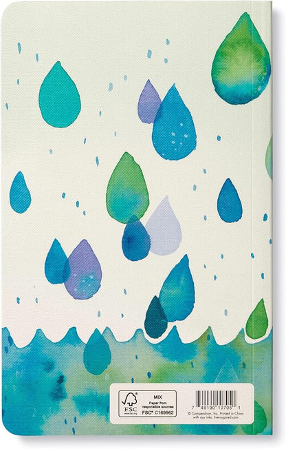 Compendium Softcover Journal - Individually, we are one drop. Together, we are an ocean. – A Write Now Journal with 128 Lined Pages, 5”W x 8”H