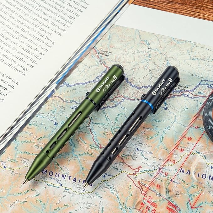 OLIGHT O'Pen Mini 2 Ballpoint Pen and Pencil in One, Replaceable EDC Refill and Pencil Tip, Smooth Writing, for Office, Working, Writing (Black)