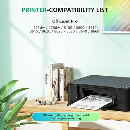 950XL Ink Cartridges Compatible for HP 950XL Black Ink Cartridges Replacement for HP OfficeJet Pro 8600 8610 8620 8100 8630 8660 8640 8615 8625 276DW 251DW Printers (Black,2-Pack)