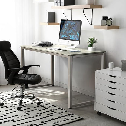SHW Artwork Office 48-Inch Computer Desk, Maple