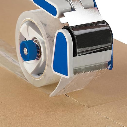 Mr. Pen - 2-Inch Tape Dispenser Gun, 2 Pack with 2 Rolls, Blue Heavy Duty Tape Gun for Packing Boxes, Moving