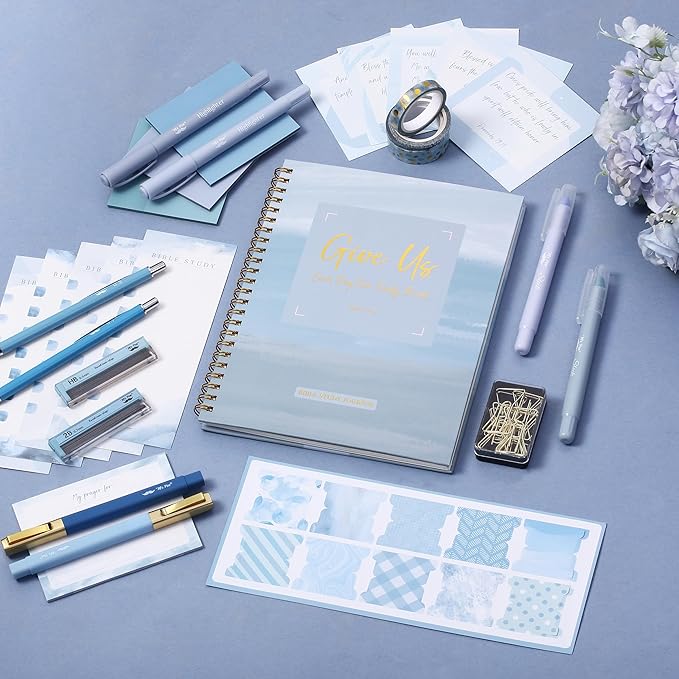 Mr. Pen- Bible Journaling Kit for Women, Ocean Breeze, Bible Highlighters and Pens No Bleed, Bible Journaling Supplies, Bible Study Kit, Easter Gift