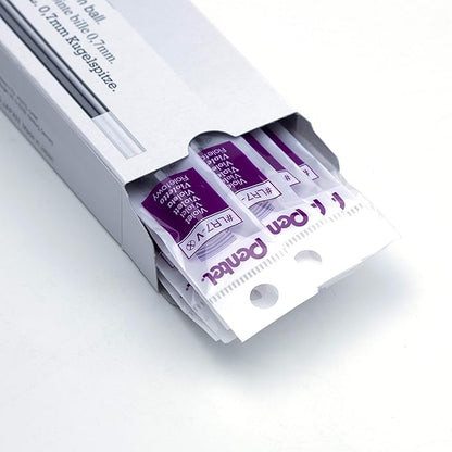 Pentel Refill Ink for EnerGel Liquid Gel Pen, (0.7mm), Metal Tip, Violet Ink, Box of 12 (LR7-V)