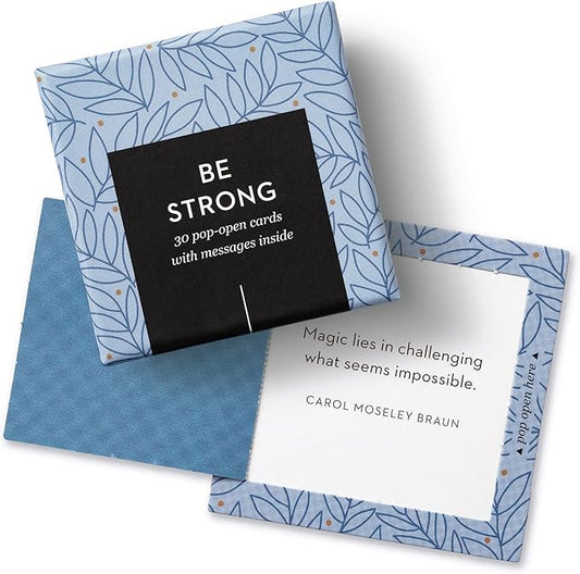 Compendium ThoughtFulls Pop-Open Cards — Be Strong — 30 Pop-Open Cards, Each with a Different Inspiring Message Inside