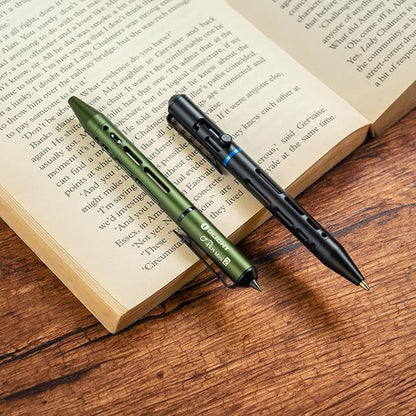 OLIGHT O'Pen Mini 2 Ballpoint Pen and Pencil in One, Replaceable EDC Refill and Pencil Tip, Smooth Writing, for Office, Working, Writing (Black)