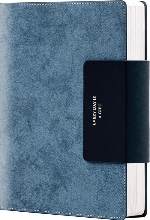 Lined Leather Journals for Writing B5 Large Journaling Notebooks with 100 GSM Thick Paper Journal Notebook for Men & Women with Buckle Closure Travel Work Note Taking Diary, 7.28" x 10.23", Blue