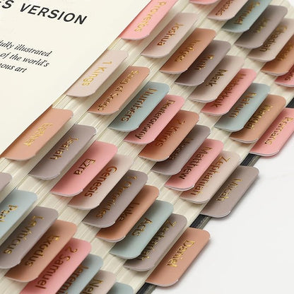 Mr. Pen- Bible Tabs, 75 Tabs, Spring Palette, Gold Embossed Lettering, Laminated Bible Tabs for Women and Men, Bible Tabs for Study Bible Index Tabs, Bible Book Tabs, Bible Labels Tabs