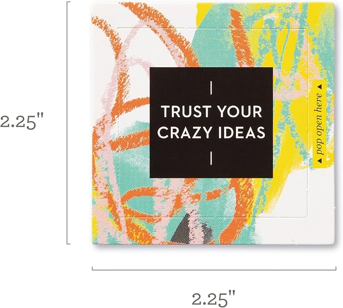 Compendium ThoughtFulls Pop-Open Cards — Trust Your Crazy Ideas — 30 Pop-Open Cards, Each with a Different Inspiring Message Inside