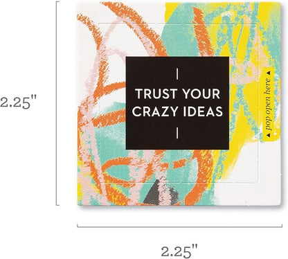 Compendium ThoughtFulls Pop-Open Cards — Trust Your Crazy Ideas — 30 Pop-Open Cards, Each with a Different Inspiring Message Inside