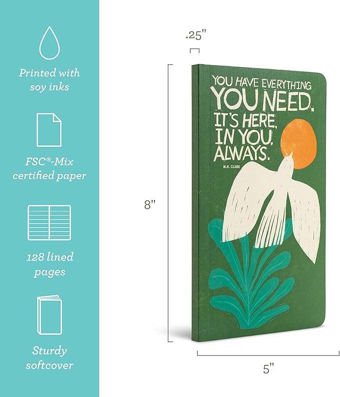 Compendium Softcover Journal – You have everything... – A Write Now Journal with 128 Lined Pages, 5" W x 8" H