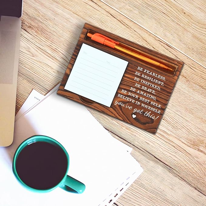 Funny Encouragement for Men Women, Support, Get Well, You Got This Motivate, Promotion,Cheer Up Gift for Him Her Coworker Friends Assistant Office Desk Self-Stick Note Pad Holders SD127