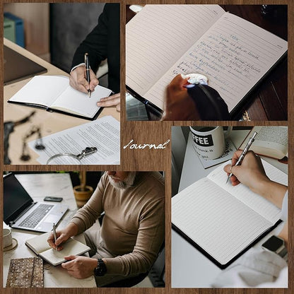 Leather Journal for Men Soft Cover 256 Pages Lined Journals for Writing A5 Lion Journaling Notebooks Vintage Inspirational Diary, 5.7" x 8.3", Red