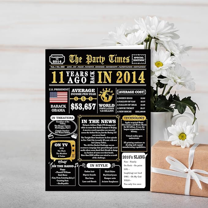 Unique 11th Birthday Card, Happy 11th Birthday Decorations for Boy Girl, Funny 11 Year Old Birthday Gifts Cards for Son Daughter, Best 11 Year Old Bday Gifts Ideas for Grandson Granddaughter