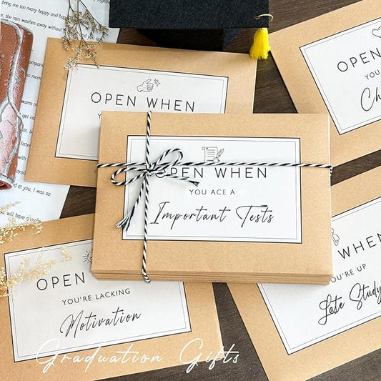 Graduation Gifts - 24 Pcs Open When Envelopes Letters Set - 2025 High School College Students Personalized Emotional Support Present - Best Grad Gift Ideas from Parents for Him Her Boys Girls Friends