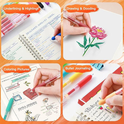 Metallic Colors Journal Planner Pens Colorful 0.5mm Markers Fine Tip Drawing Pen Porous Fineliner Pen for Bullet Journaling Writing Note Taking Coloring Art Office School Supplies (6 metallic colors)