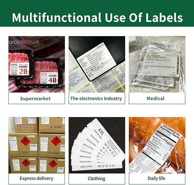 4"×5" Printable Shipping Labels White Matte,4-UP,40 Sheets,Mailing Labels for Packages,Laser & Inkjet Printer Label Paper,4×5 Large Labels,5×4 Large Labels Stickers,Wine Labels for Bottles
