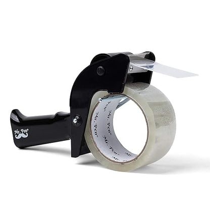 Mr. Pen - Packing Tape Dispenser Gun, Tape Gun with a 2 Inch Roll of Tape, Heavy Duty Packing Tape with Dispenser, Packaging Tape, Tape Gun, Clear Packing Tape, Tape Gun for Packing Boxes, Moving Tape
