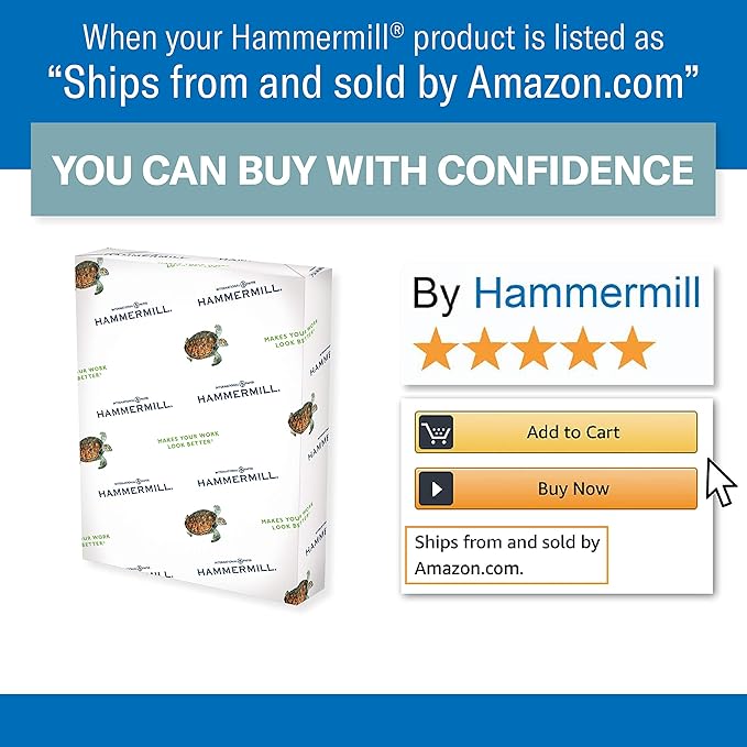 Hammermill Colored Paper, 24 lb Salmon Printer Paper, 8.5 x 11-1 Ream (500 Sheets) - Made in the USA, Pastel Paper, 103120R