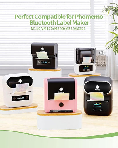 2 Inch Circle Thermal Label Sticker Compatible with Phomemo M110/M221/M220/M120/M200/M110S Label Printers,1.96" x 1.96"（50x50 mm）,Round Label Sticker for Gift/Mailing/Business/Home Tag,140labels/Roll
