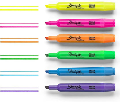 Sharpie Tank Highlighters, Fluorescent And Pastel Highlighters, Chisel Tip Highlighter Markers Set, Teacher And Office Supplies, School Supplies, Assorted Color, Value Pack, 36 Count