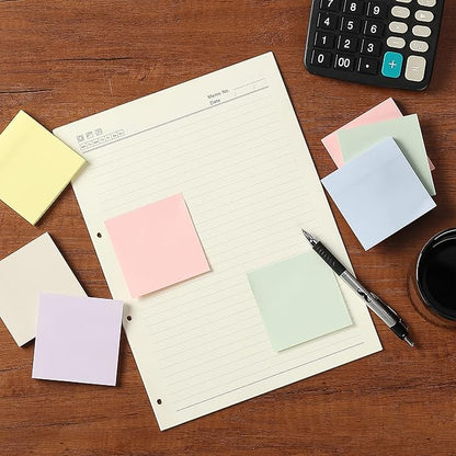 Mr. Pen- Bulk Sticky Notes, Morandi Colors Self-Stick Aesthetic, Colorful, 3”x3”, 12 Pads