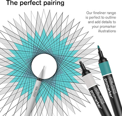 Winsor & Newton ProMarker Set, 6 Count, Pastel Tones