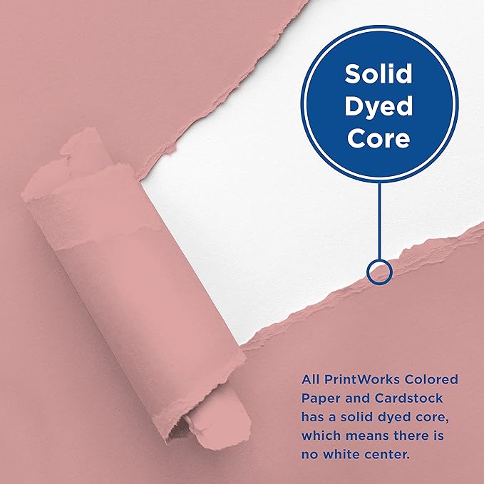 Printworks Pastel Paper, 20 lb, 5 Assorted Pastel Colors, 30% Recycled Color Printer Paper, SFI Certified, Perfect for School and Craft Projects, 100 Sheets, 8.5 x 11 Inch (00577) (Pack of 2)