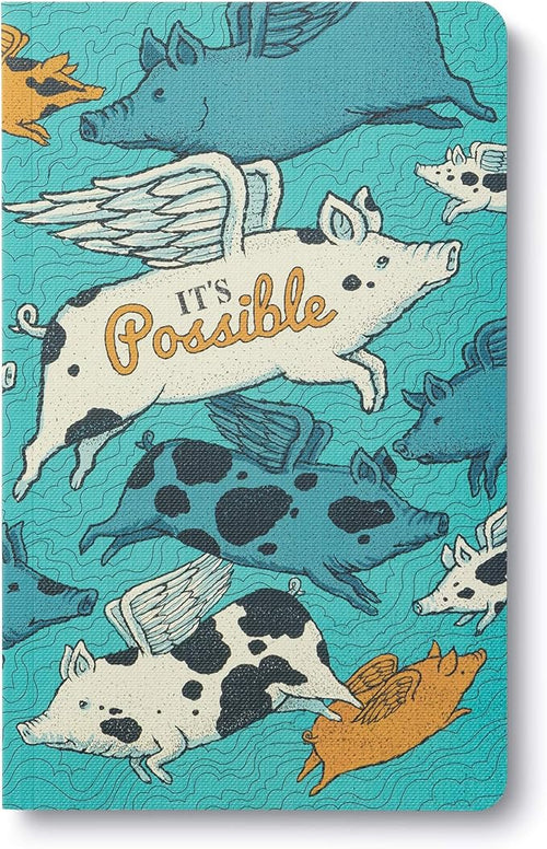 Compendium Softcover Journal - It’s Possible – A Write Now Journal with 128 Lined Pages, 5″W x 8″H