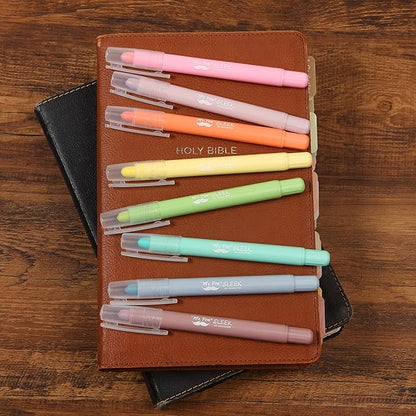 Mr. Pen- Gel Highlighters, 8 Pack Assorted Colors, No Bleed, Bible Markers