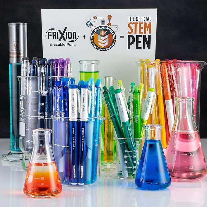 Pilot, FriXion Colors Erasable Marker Pens, Bold Point, Tub of 36, Assorted Colors