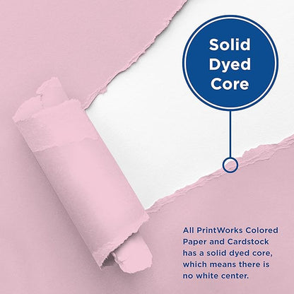 Printworks Pastel Cardstock, 67 lb, 4 Assorted Pastel Colors, FSC Certified, Perfect for School and Craft Projects, 50 Sheets, 8.5” x 11” (00684)